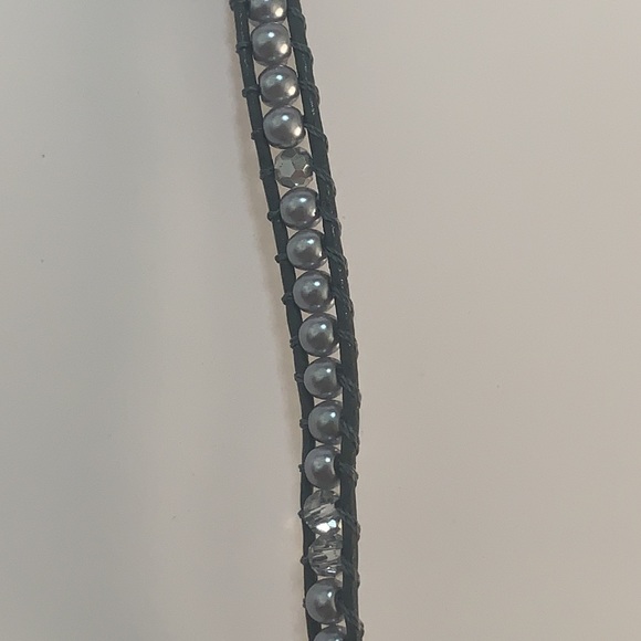 Soft Slate Gray Joseph Nogucci Beaded Bracelet- new - Picture 5 of 7